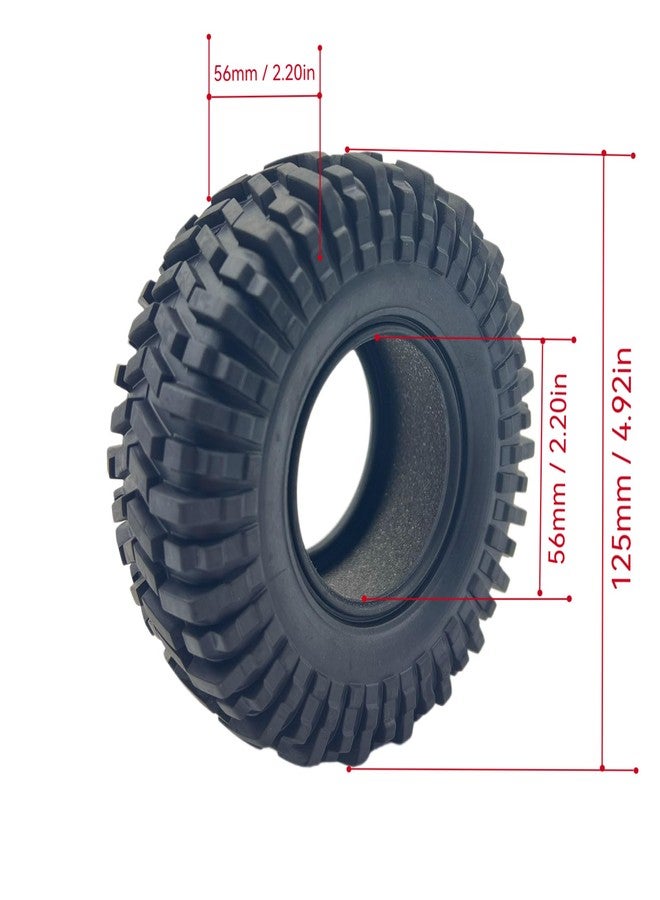 ZRRC 2.2 Crawler Tires with Foam Inserts for TRX4 Axial SCX10 III/II Wraith Redcat Gen 8 1/10 RC Crawler Tyres - Super Soft & High Traction - Image 2